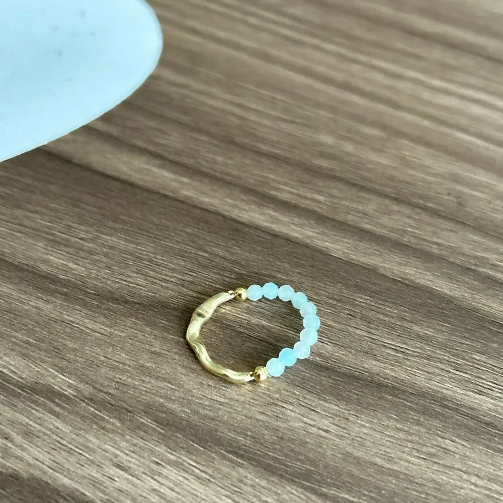 Blue crystal Ring Q460